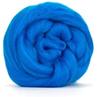 Lana de merino azul eléctrico-Tops – 50 gm. Ideal para mojado-de fieltro para fieltro de aguja- y proyectos de hilado.